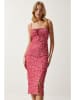 Happiness Istanbul Sukienka w kolorze koralowym