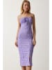 Happiness Istanbul Sukienka w kolorze fioletowo-białym