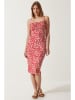 Happiness Istanbul Kleid in Rot/ Weiß