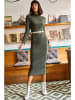 Olalook Strickkleid in Khaki