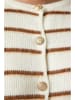 Happiness Istanbul Cardigan in Creme/ Hellbraun