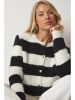 Happiness Istanbul Cardigan in Weiß/ Schwarz