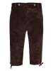 Edelnice Lederhose in Dunkelbraun