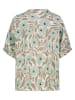 Eight2Nine Bluse in Hellbraun/ Grün/ Creme