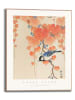 Orangewallz Ingelijste kunstdruk "Ohara Koson - great tit"