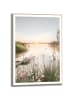 Orangewallz Gerahmter Kunstdruck "Morning Lake Sunrise"