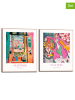 Orangewallz Druki artystyczne (2 szt.) "Colourful Matisse Set" w ramce