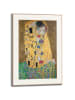Orangewallz Ingelijste kunstdruk "Gustav Klimt - the kiss" - (B)50 x (H)70 cm