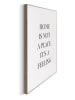Orangewallz Gerahmter Kunstdruck "Home is a Feeling"