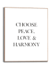 Orangewallz Druk artystyczny "Choose Peace" w ramce