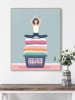 Orangewallz Ingelijste kunstdruk "Laundry Yoga" - (B)40 x (H)50 cm
