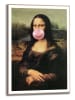 Orangewallz Gerahmter Kunstdruck "Mona Lisa - Gum''