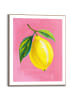 Orangewallz Gerahmter Kunstdruck "Juicy Lemon"