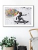 Orangewallz Ingelijste kunstdruk "Skater Girl" - (B)70 x (H)50 cm