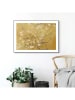 Orangewallz Gerahmter Kunstdruck "Van Gogh - almondblossom gold"