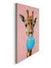 Orangewallz Druk artystyczny "Giraffe Gum" w ramce