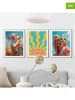 Orangewallz 3er-Set: Gerahmte Kunstdrucke "Summer Set"
