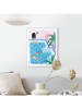 Orangewallz Gerahmter Kunstdruck "Pool Fun"