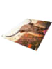 Orangewallz Outdoor-Kunstdruck ''Flower Field Highlander''