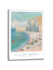 Orangewallz Gerahmter Kunstdruck "Claude Monet - Etretat beach"