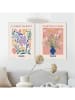 Orangewallz 2-delige set: ingelijste kunstdruk "Plantes & Fleurs" - (B)50 x (H)70 cm