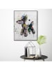 Orangewallz Ingelijste kunstdruk "Streetart Dog" - (B)40 x (H)50 cm
