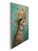 Orangewallz Gerahmter Kunstdruck "Flower Jaguar"