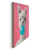 Orangewallz Druk artystyczny "Alpaca Bubblegum" w ramce