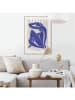 Orangewallz Gerahmter Kunstdruck "Blue Matisse Figure"
