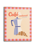 Orangewallz Druk artystyczny "Cafe S'il Vous Plait" w ramce