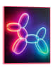 Orangewallz Gerahmter Kunstdruck "Neon Balloon Dog"