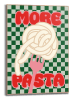 Orangewallz Druk artystyczny "More Pasta" w ramce