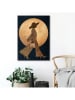 Orangewallz Gerahmter Kunstdruck "Golden Circle - panther suit"