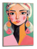 Orangewallz Druk artystyczny "Vibrant Woman II" w ramce