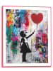 Orangewallz Druk artystyczny "Concrete Balloon Girl" w ramce