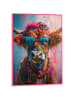 Orangewallz Ingelijste kunstdruk "Painted Cow"