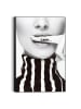 Orangewallz Gerahmter Kunstdruck ''Lady Lips Shhh"