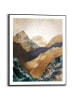 Orangewallz Gerahmter Kunstdruck "Glamour Mountains"