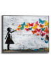 Orangewallz Gerahmter Kunstdruck "Butterfly Girl"