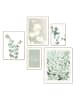 Orangewallz 5er-Set: Gerahmte Kunstdrucke "Botanic Serenity"
