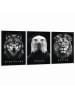 Orangewallz Druki artystyczne (3 szt.) "Power Trio" w ramce