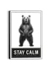 Orangewallz Gerahmter Kunstdruck "Stay Calm"