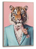 Orangewallz Gerahmter Kunstdruck "Beau Tie Tiger"