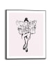 Orangewallz Druk artystyczny "Newspaper Love" w ramce