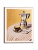 Orangewallz Ingelijste kunstdruk "Warm Coffee Mornings"