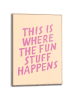 Orangewallz Ingelijste kunstdruk "Fun Stuff"