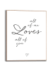 Orangewallz Gerahmter Kunstdruck "All The Love"