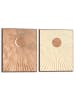 Orangewallz 2er-Set: Gerahmte Kunstdrucke "Sun & Moon"