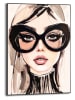 Orangewallz Ingelijste kunstdruk "Big Glasses Portrait"