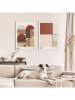 Orangewallz 2er-Set: Gerahmte Kunstdrucke "Bauhaus Autumn"